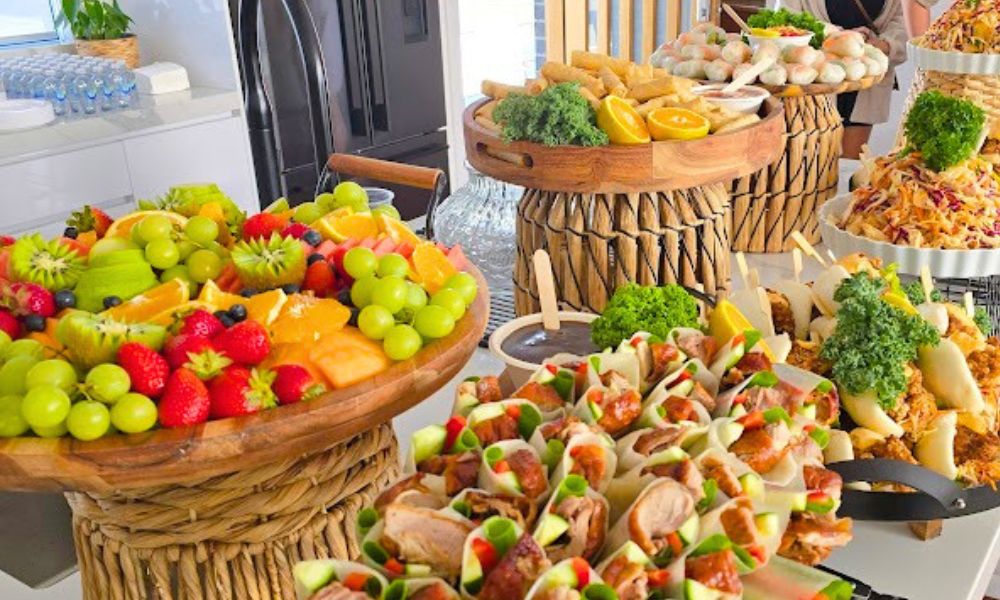 Mamalyn Catering preparing catering orders in North Melbourne Australia